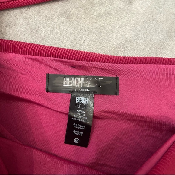 New! Beach Riot Joyce swimsuit be mine colorblock 3292 - Picture 4 of 7